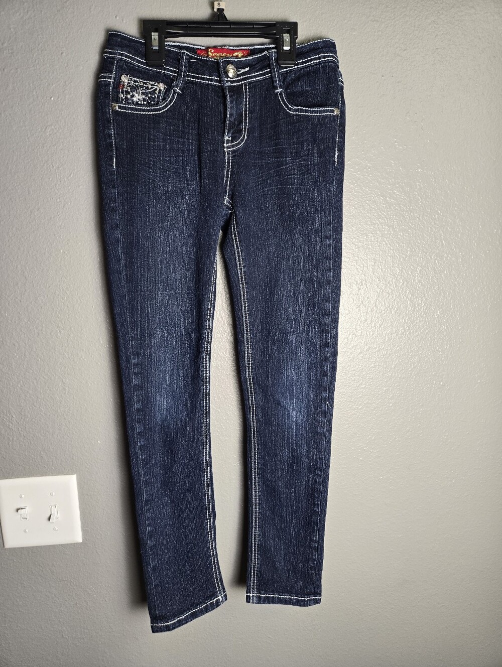 Seven7 Girls Dark Blue Denim Jeans Size 10